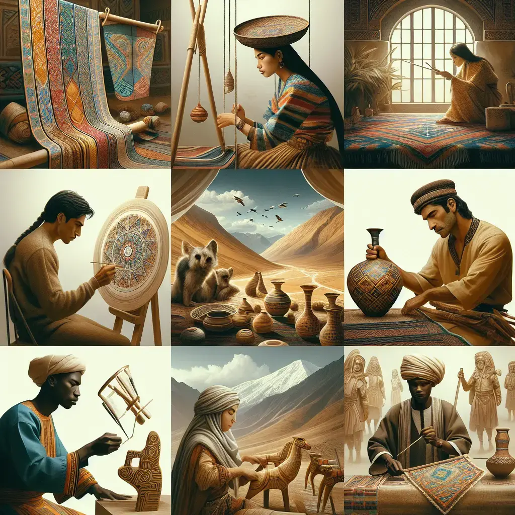 Representation of Nomadic Art and Craft Traditions Across Continents