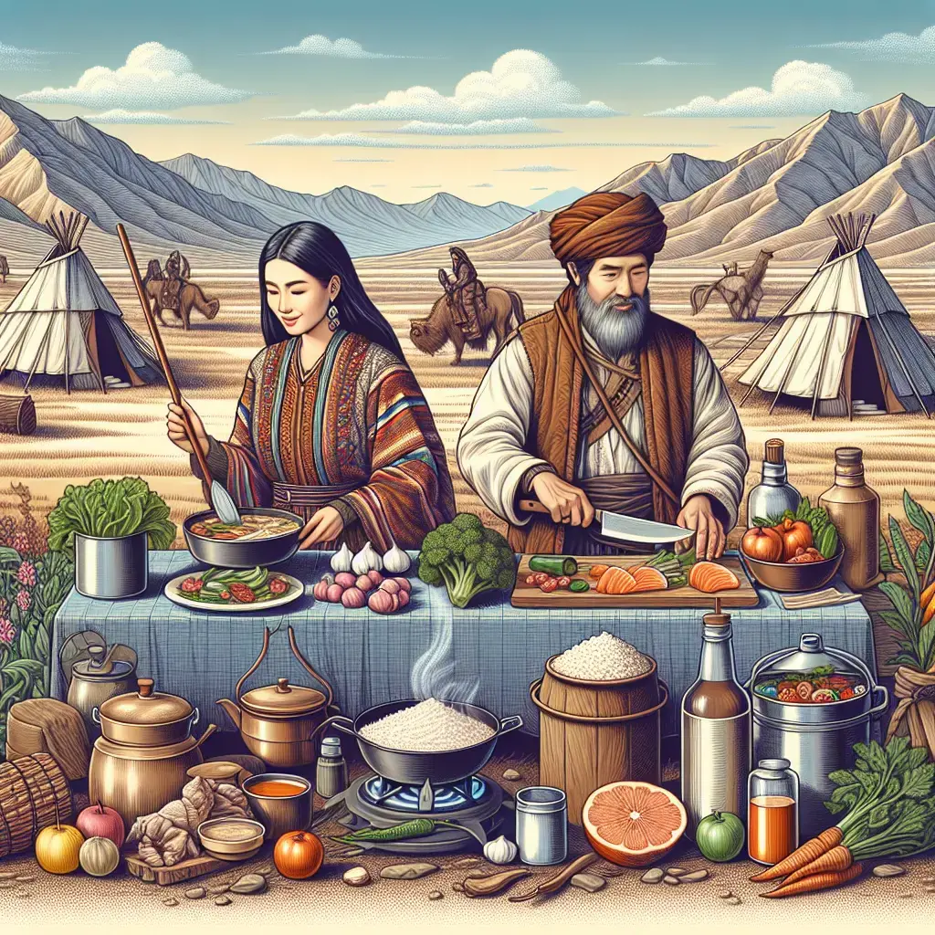Representation of Nomadic Cuisine Exploring Food Traditions on the Move