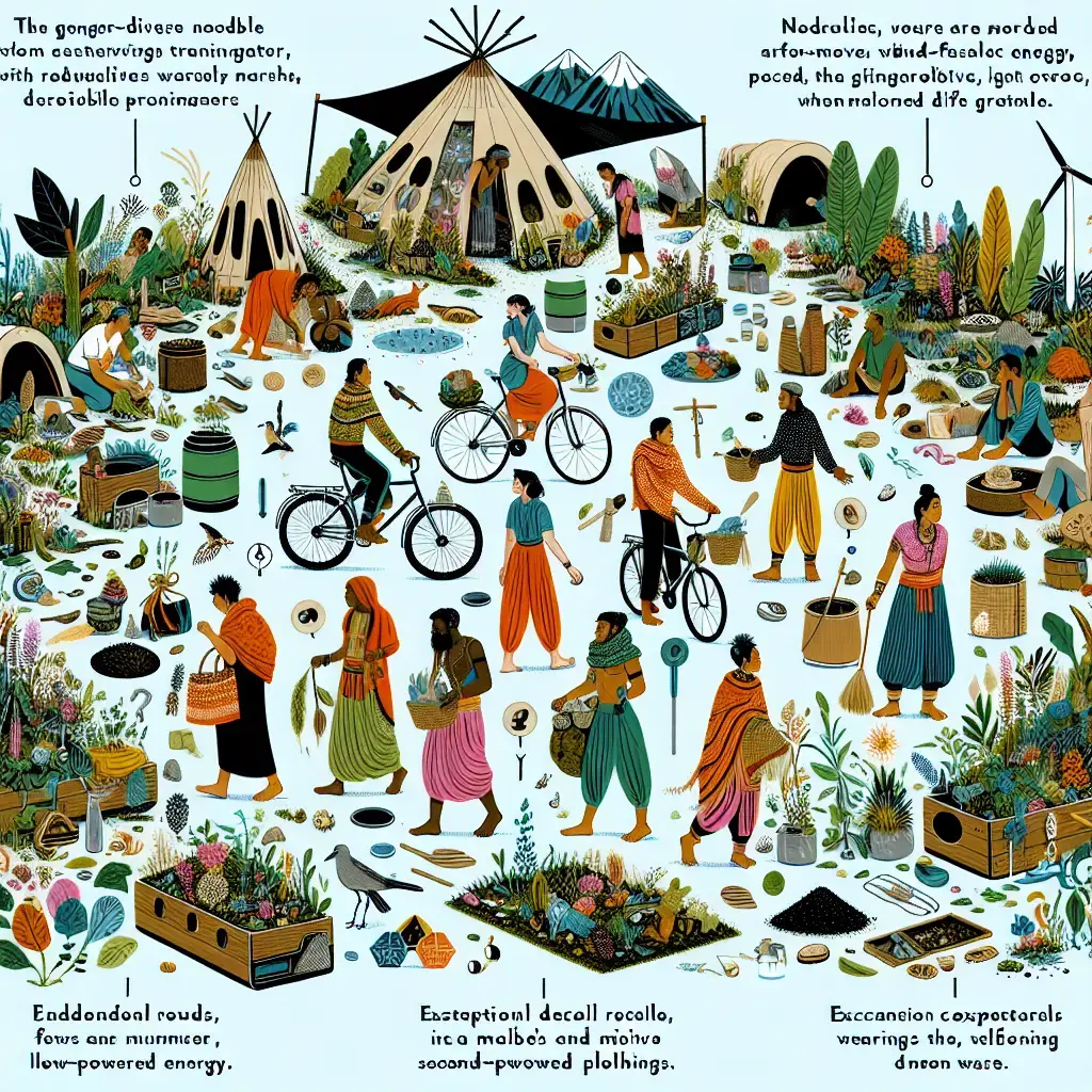 Representation of Sustainable Living Practices Among Modern Nomads