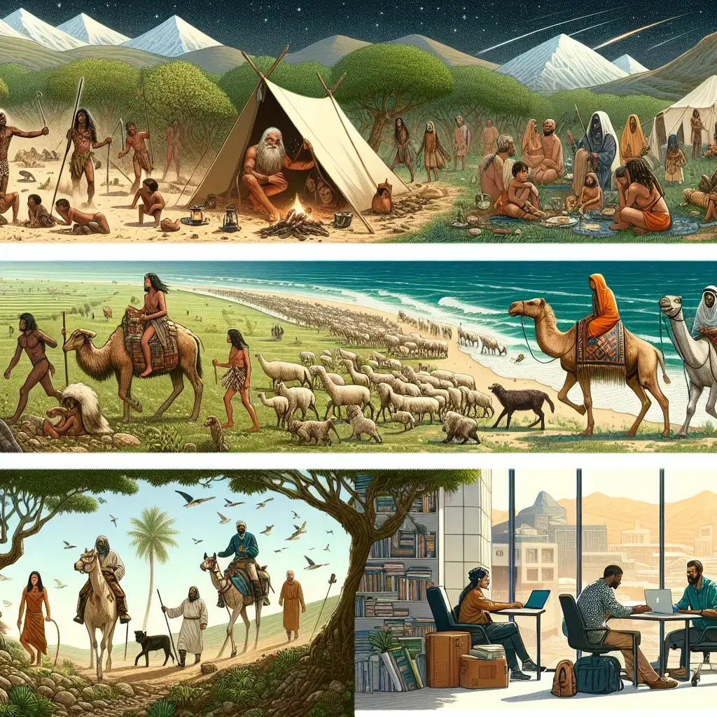 Representation of The Evolution of Nomadic Cultures Through the Ages